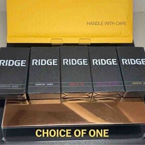 🔥RIDGE WALLET CUSTOM SCREWS- 1xCHOICE RIDGE SCREWS(BLK-RED-IRIDESCENT-SILVR-GLD)